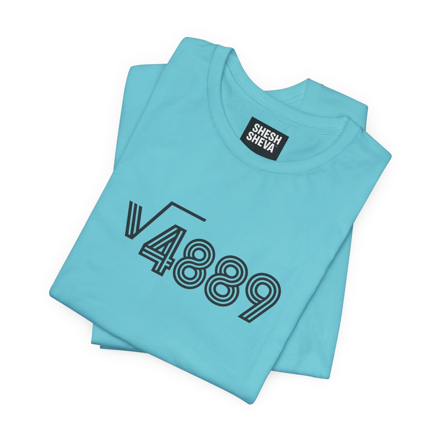 √4889 Rounded Graphic Tee — Shesh‑Sheva® Minimal Streetwear