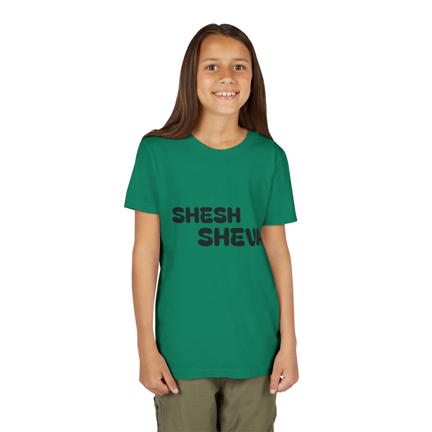 A - Shesh-Sheva™ Kids & Youth Tee | Bold English-Hebrew Streetwear Energy