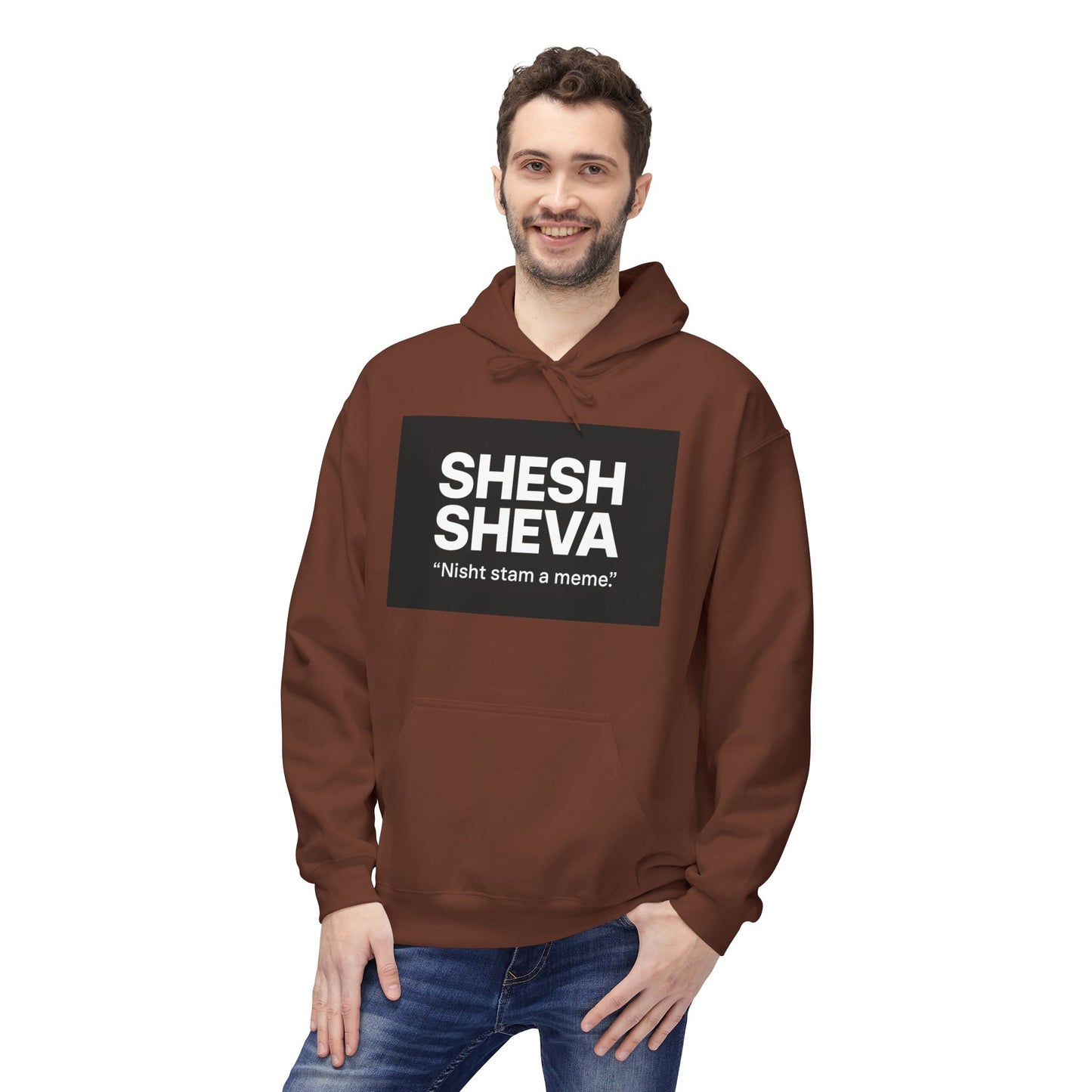 Fleece Hoodie - SHESH SHEVA Streetwear Collection: Between 6 & 7 Vibe ⚡