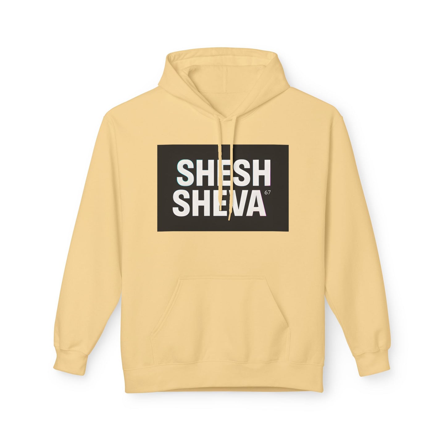 Fleece Hoodie - SHESH SHEVA Streetwear Collection: Between 6 & 7 Vibe ⚡ 67