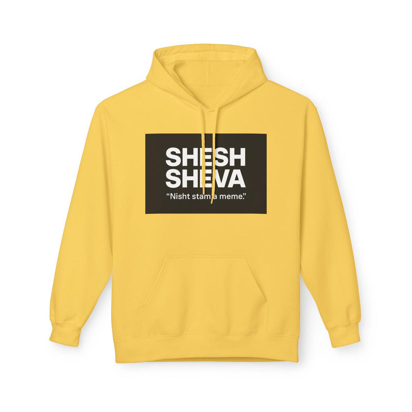 Fleece Hoodie - SHESH SHEVA Streetwear Collection: Between 6 & 7 Vibe ⚡