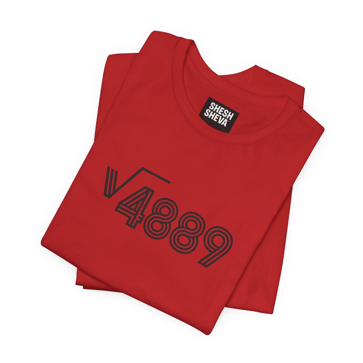 √4889 Rounded Graphic Tee — Shesh‑Sheva® Minimal Streetwear