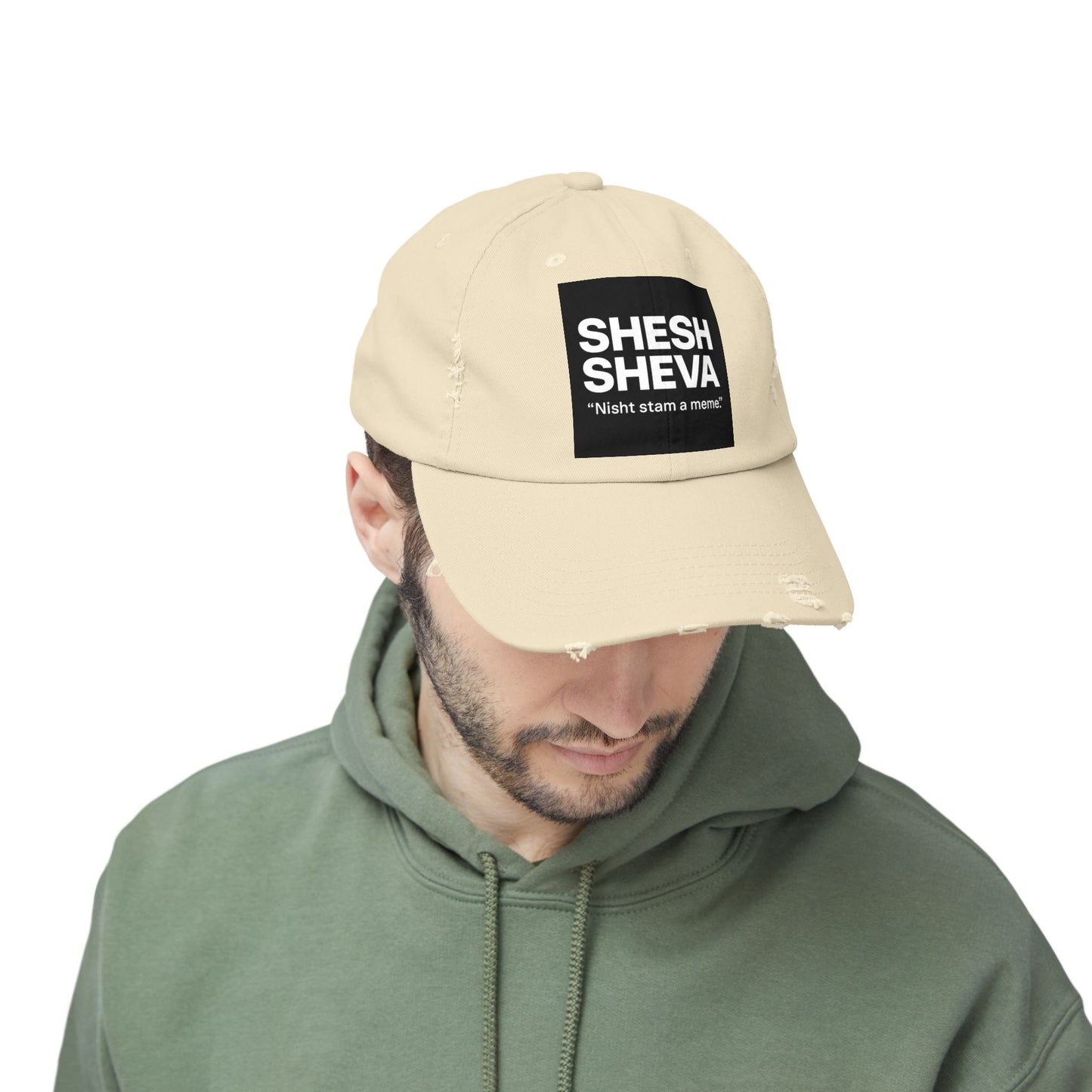Distressed Cap - SHESH SHEVA Streetwear Vibe ⚡